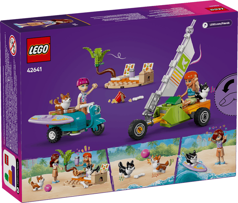 Lego Friends 42641 Surfing Dogs & Scooter Adventure Playset for Age 6+, in display