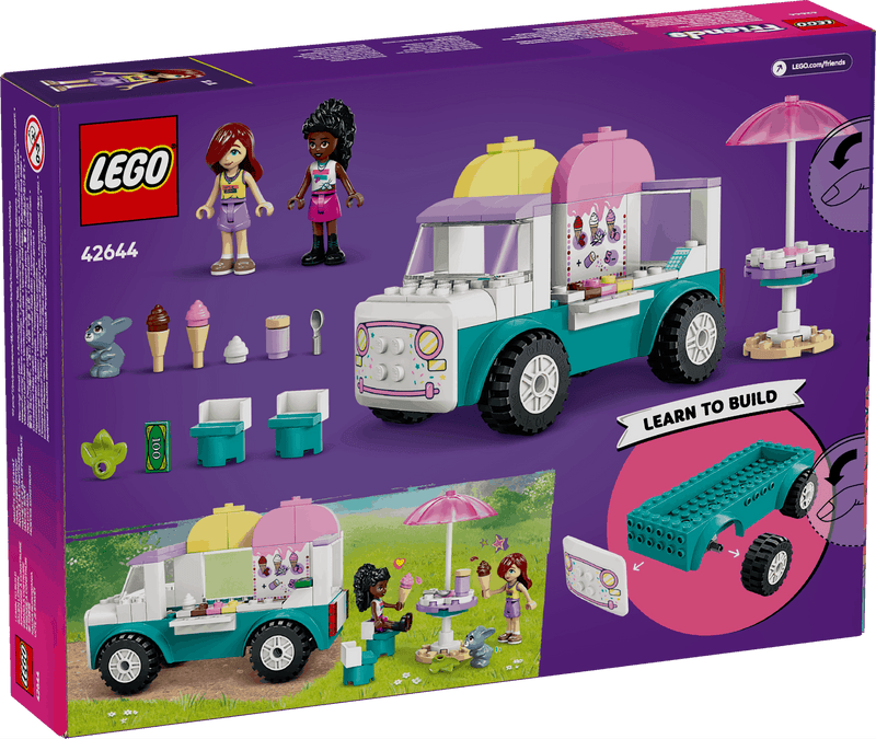 Lego Friends 42644 Heartlake City Ice Cream Truck Playset for Ages 4+, in display