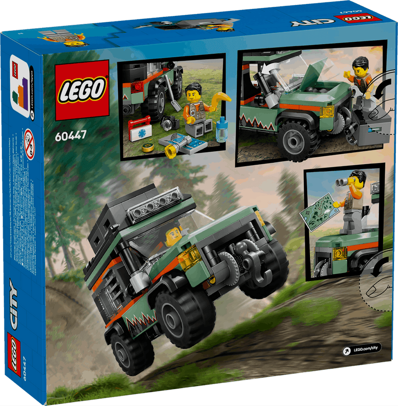 Lego City 60447 Off-Road 4x4 Mountain Truck Playset for Ages 6 and Up, in display
