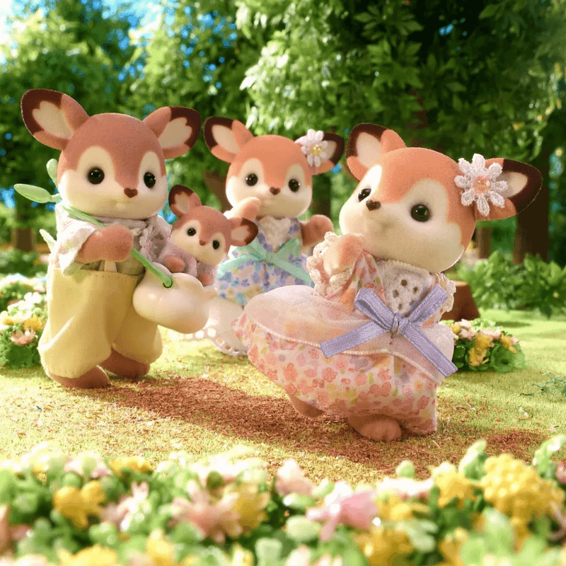 Sylvanian Families Deer Family Toy Playset for Ages 3 and Up, rear view