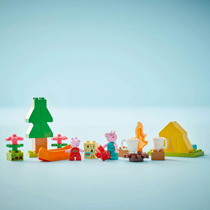 Lego Duplo 10452 Peppa Pig Camping Trip Toy for Toddlers Ages 2 and Up, side angle