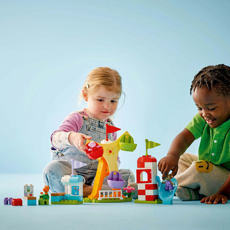 Lego Duplo 10453 Peppa Pig Funfair Playset for Toddlers Ages 2 and Up, alternate view