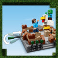Lego Minecraft Movie 21272 Woodland Mansion Fighting Ring for Ages 10+, rear view