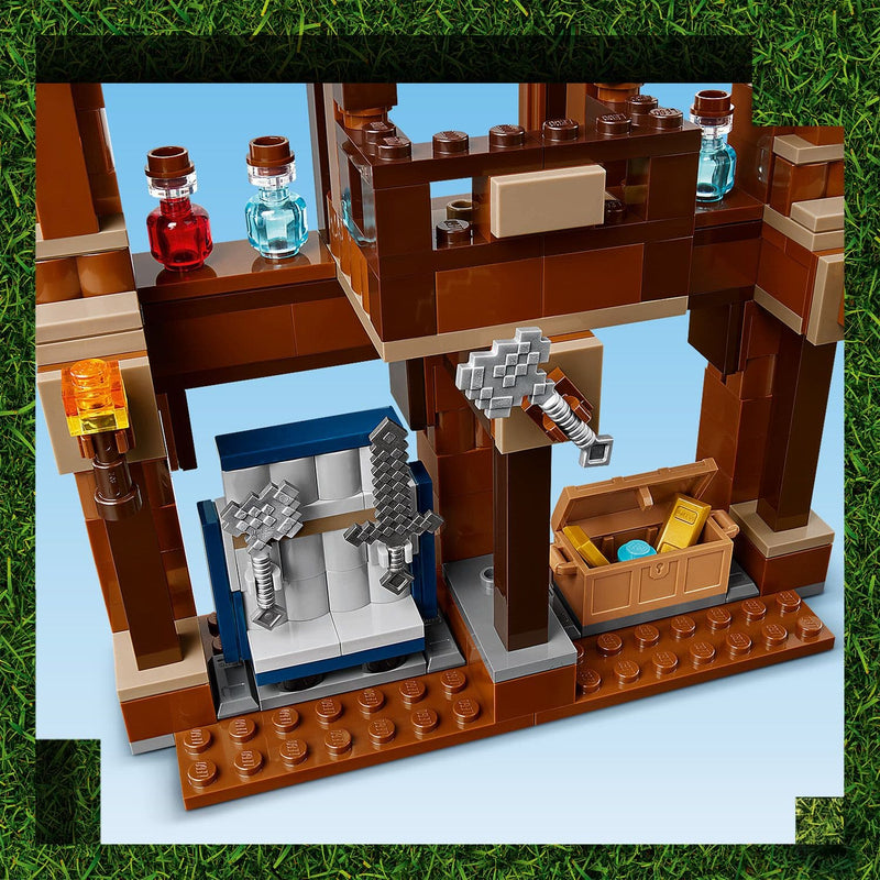 Lego Minecraft Movie 21272 Woodland Mansion Fighting Ring for Ages 10+, packaging shot
