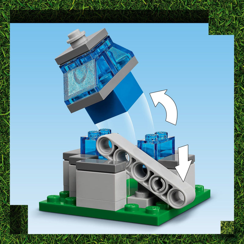 Lego Minecraft Movie 21273 The Ghast Balloon Village Attack Ages 10+, rear view