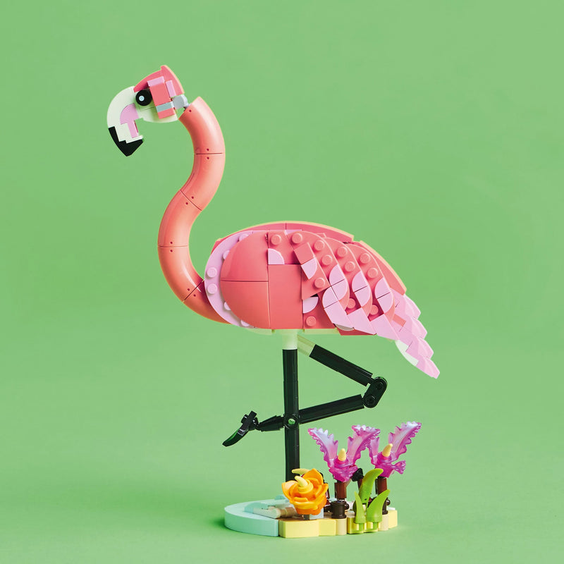 Lego Creator 3 in 1 31170 Wild Animals: Pink Flamingo for Ages 8 & Up, packaging shot