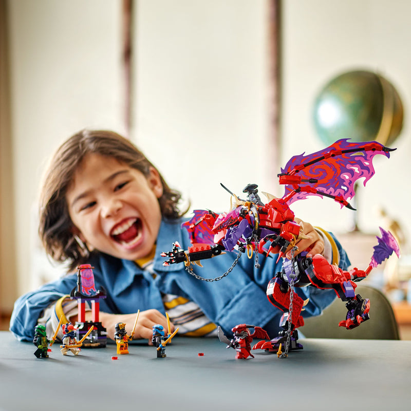 Lego Ninjago 71832 Thunderfang Dragon of Chaos Toy for Ages 8 and Up, alternate view