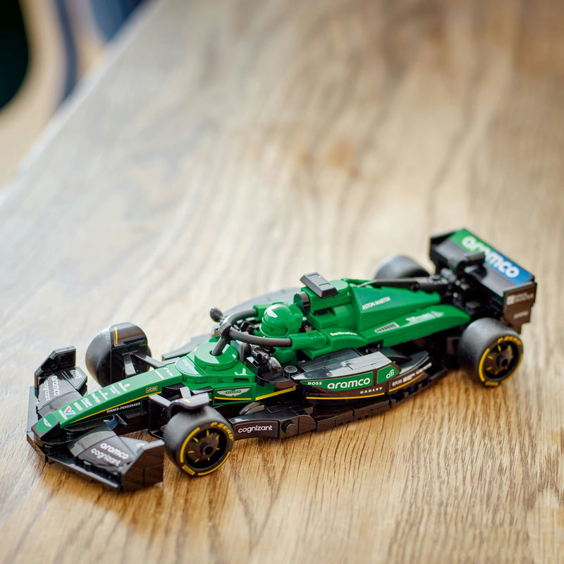 Lego Speed Champions 77245 Aston Martin Aramco F1 AMR24 for Ages 10+, side angle