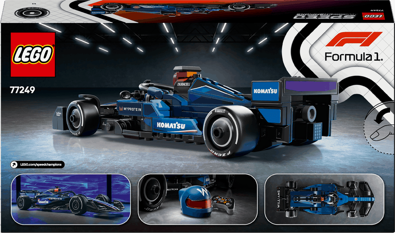 Lego Speed Champions 77249 Williams Racing FW46 F1 Race Car Ages 10+, in display