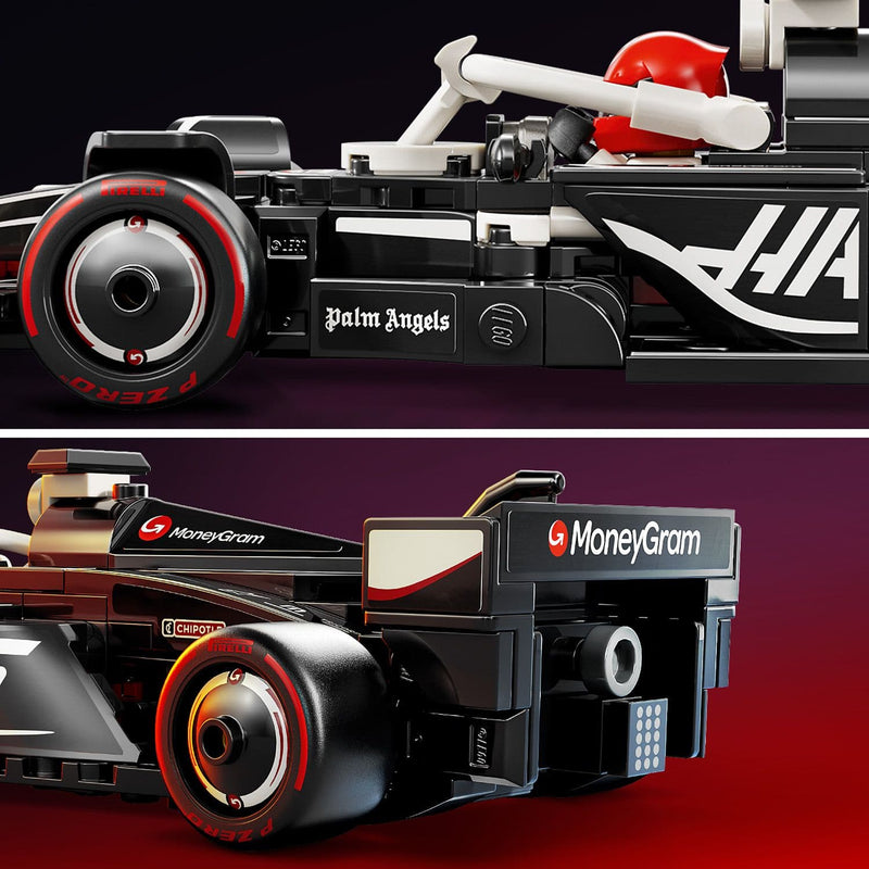 Lego Speed Champions 77250 MoneyGram Haas F1 Team VF-24 Race Car 10+, packaging shot