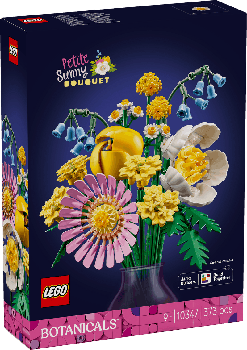 Lego Botanicals 10347 Petite Sunny Bouquet Buildable Gift for Ages 9+, in display
