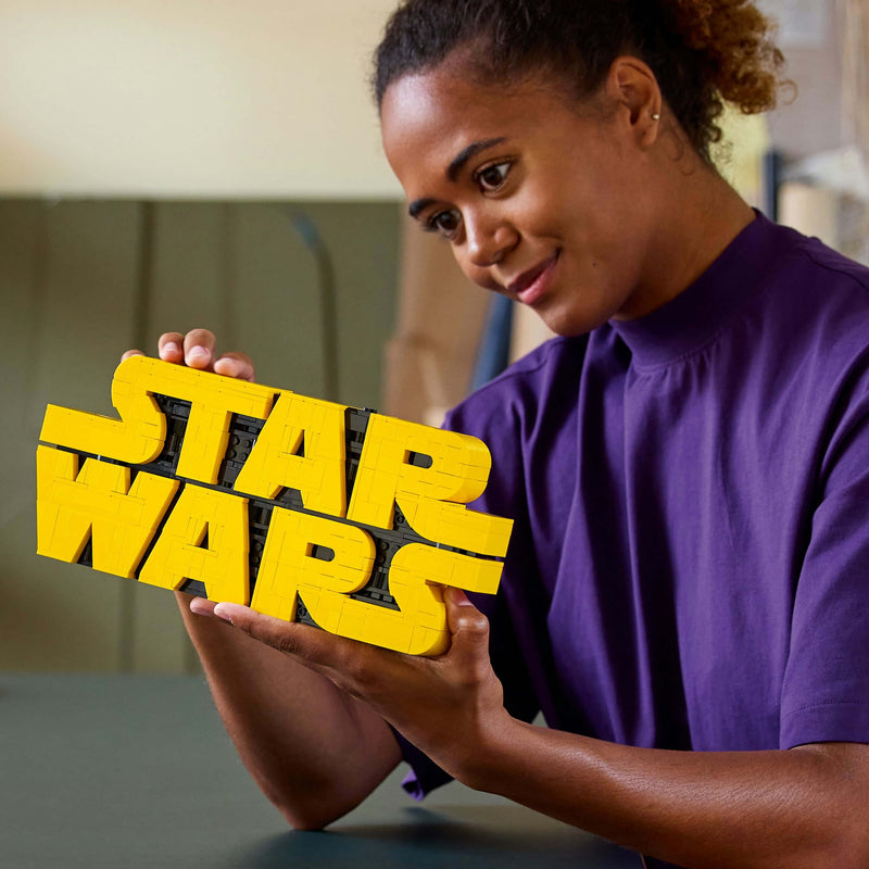 Lego Star Wars 75407 Brick-Built Star Wars Logo for Adults Ages 18+, alternate view