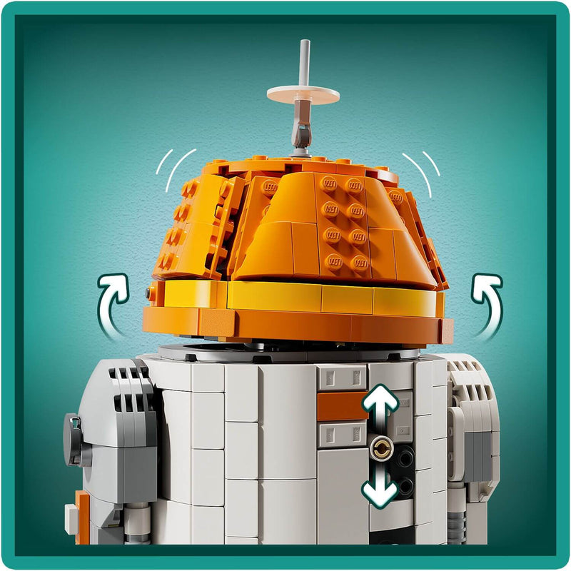 Lego Star Wars 75416 Chopper (C1-10P) Astromech Droid for Ages 10 & Up, rear view