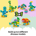 Lego Duplo Town 10451 3 in 1 Dinosaurs on Wheels Set for Ages 3 and Up, rear view