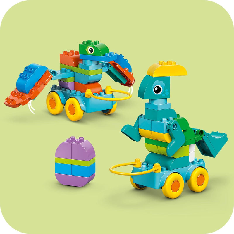 Lego Duplo Town 10451 3 in 1 Dinosaurs on Wheels Set for Ages 3 and Up, packaging shot