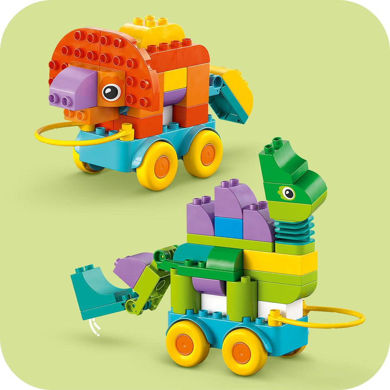 Lego Duplo Town 10451 3 in 1 Dinosaurs on Wheels Set for Ages 3 and Up, in display