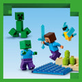 Lego Minecraft 21275 The TNT Jungle House Playset for Ages 8 and Up, size reference