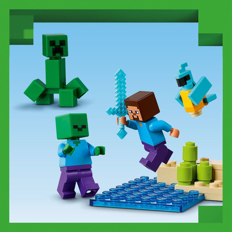 Lego Minecraft 21275 The TNT Jungle House Playset for Ages 8 and Up, size reference