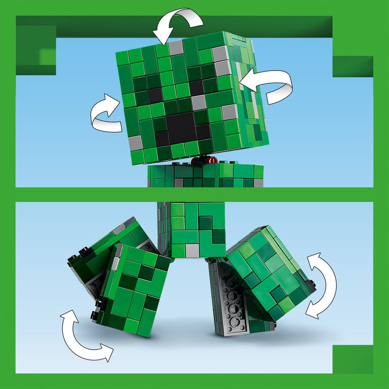 Lego Minecraft 21276 The Creeper Buildable Playset for Ages 10 and Up, in display