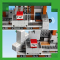 Lego Minecraft 21277 The Pickaxe Mine Buildable Playset for Age 8 & Up, in display