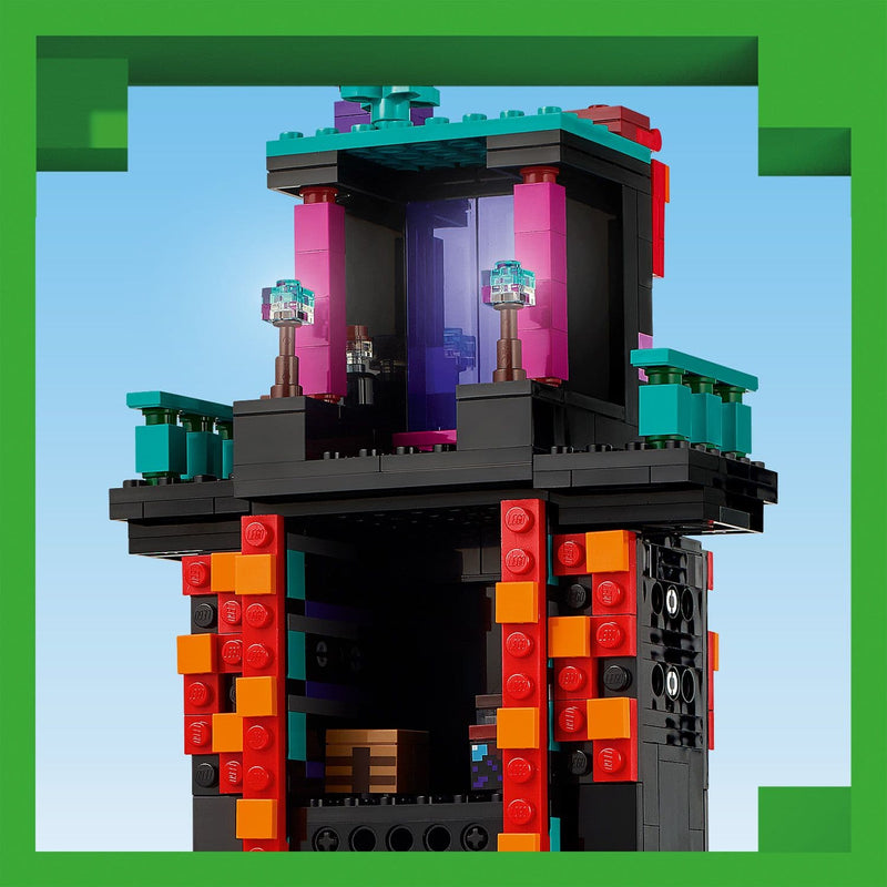Lego Minecraft 21279 The Enderman Tower Buildable Playset for Ages 9+, packaging shot