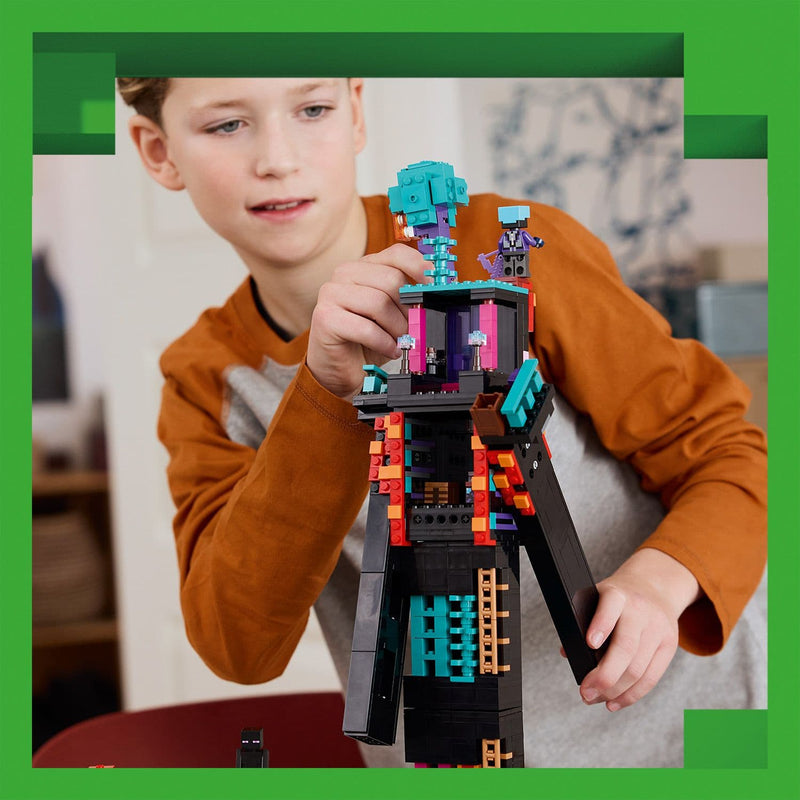 Lego Minecraft 21279 The Enderman Tower Buildable Playset for Ages 9+, rear view