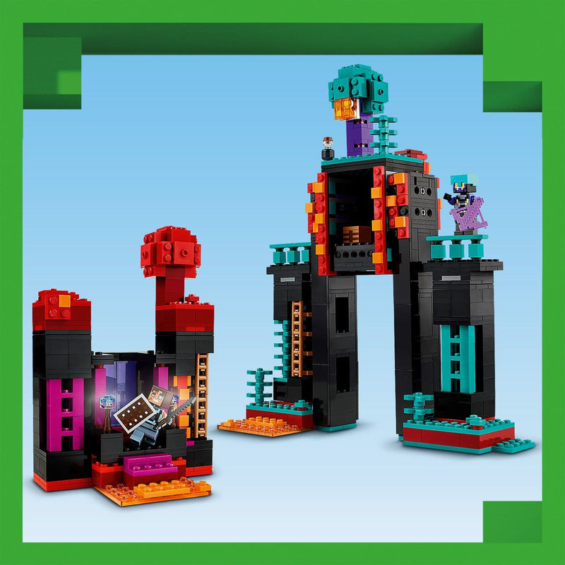 Lego Minecraft 21279 The Enderman Tower Buildable Playset for Ages 9+, in display