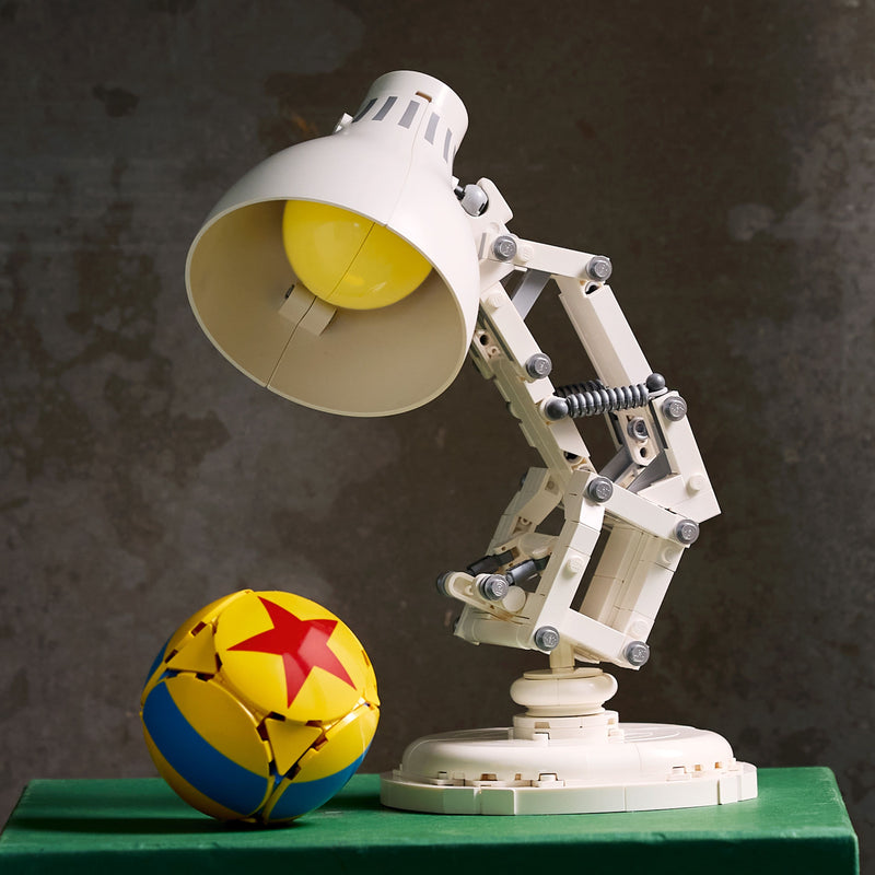 Lego Ideas 21357 Disney Pixar Luxo Jr. Building Set for Ages 18 and Up, close-up detail