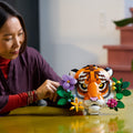 Lego Art 31217 The Fauna Collection - Tiger 3D Wall Art for Ages 18+, close-up detail