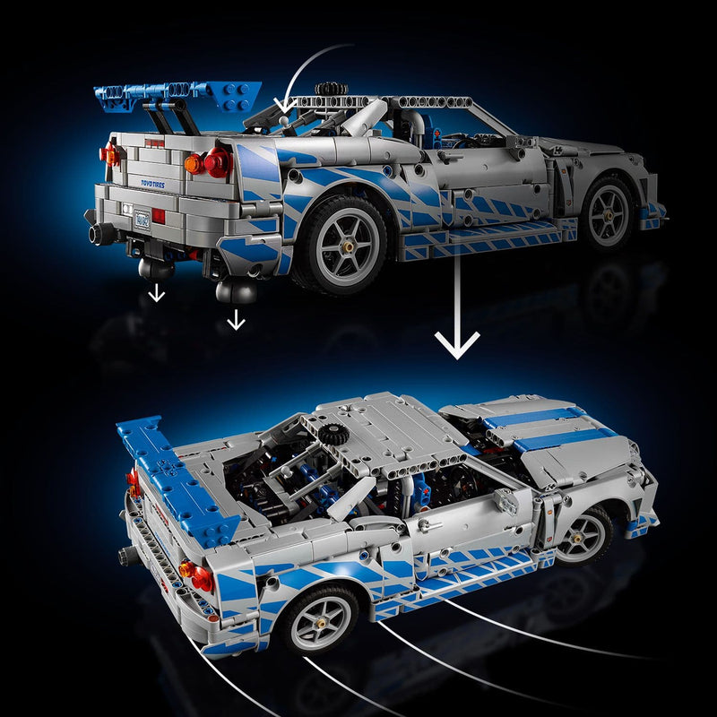 Lego Technic 42210 2 Fast 2 Furious Nissan Skyline GT-R (R34) Ages 18+, packaging shot