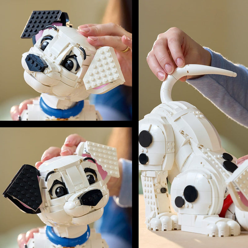 Lego Disney Classic 43269 101 Dalmatians Puppy for Adults Ages 18 & Up, close-up detail