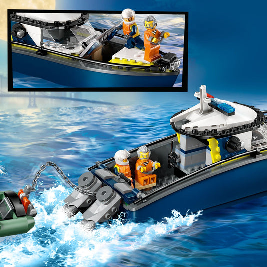 Lego City Police 60456 Police Boat Chase Toy Playset for Ages 6 and Up, alternate view