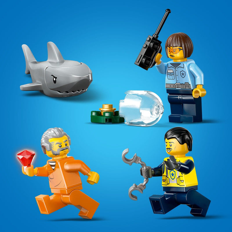 Lego City Police 60456 Police Boat Chase Toy Playset for Ages 6 and Up, in display