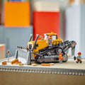 Lego City Big Vehicles 60466 Yellow Bulldozer Playset for Ages 8 & Up, close-up detail