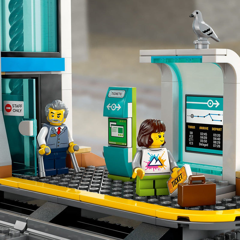 Lego City Trains 60469 Central Train Station Playset for Ages 7 and Up, packaging shot