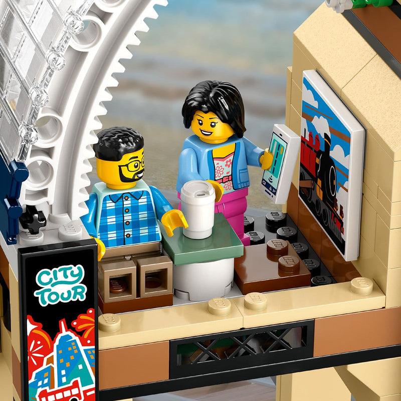 Lego City Trains 60469 Central Train Station Playset for Ages 7 and Up, rear view