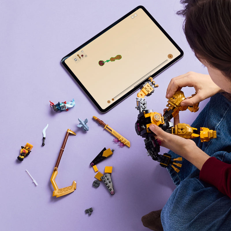 Lego Ninjago 71839 Arin's Spinjitzu Battle Mech Playset for Age 7 & Up, close-up detail
