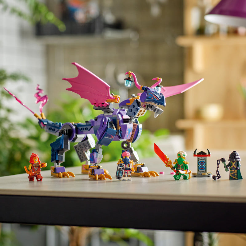 Lego Ninjago 71842 Rontu the Master Dragon Playset for Ages 7 and Up, side angle