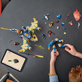 Lego Ninjago 71843 Rogue's Mech Dragon Rider Playset for Ages 8 and Up, close-up detail