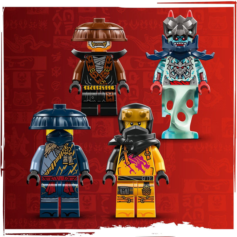 Lego Ninjago 71843 Rogue's Mech Dragon Rider Playset for Ages 8 and Up, in display