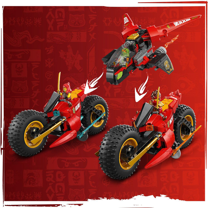 Lego Ninjago 71844 Ninja Combat Vehicle Toy Playset for Ages 8 and Up, rear view