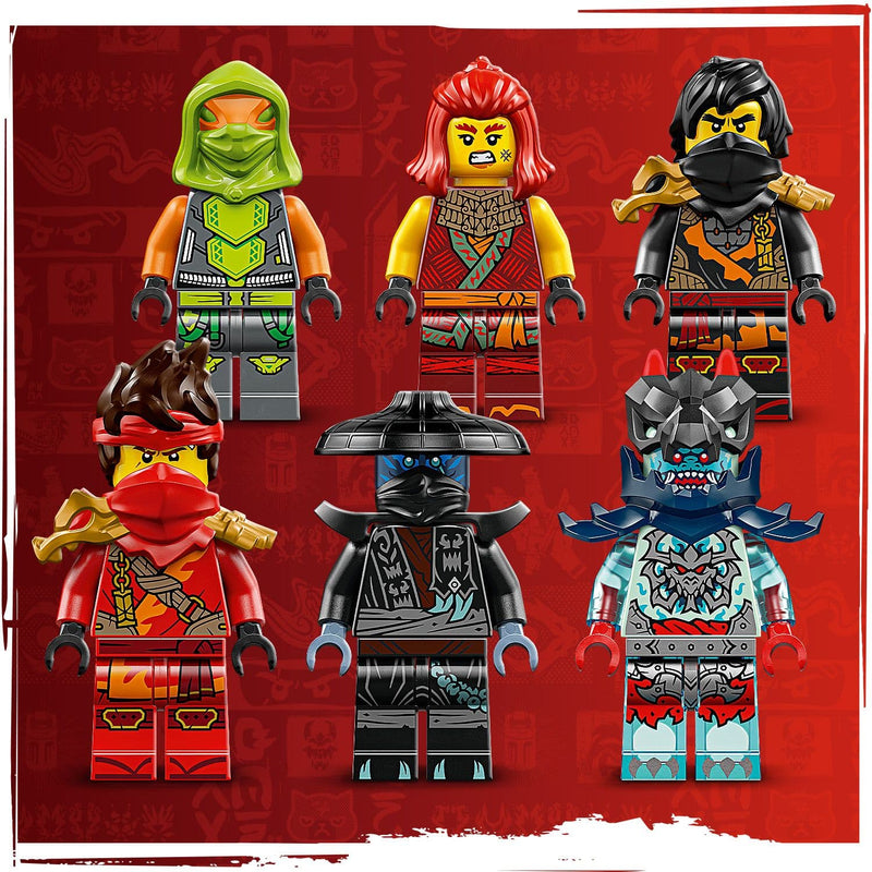 Lego Ninjago 71844 Ninja Combat Vehicle Toy Playset for Ages 8 and Up, in display
