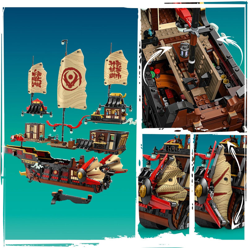 Lego Ninjago Dragons Rising 71848 The Temple Bounty for Ages 14 and Up, packaging shot