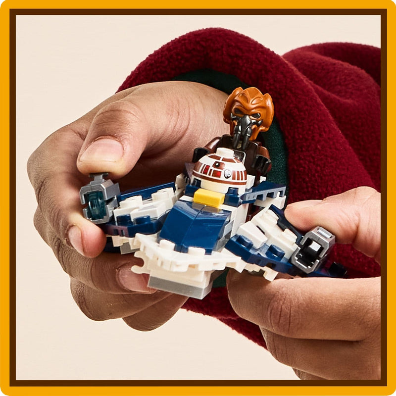 Lego Star Wars 75400 Plo Koon’s Jedi Starfighter Microfighter Ages 6+, side angle