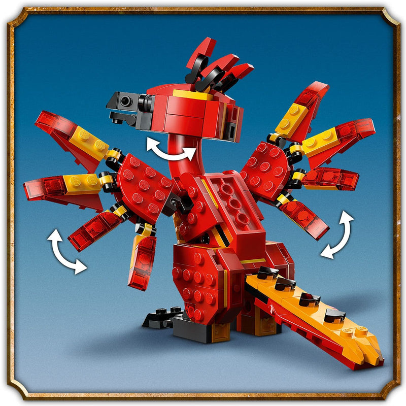 Lego Harry Potter 76448 Fawkes: Dumbledore's Phoenix for Ages 8 and Up, rear view