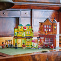 Lego Harry Potter 76452 Quality Quidditch Supplies & Ice Cream Parlour, side angle