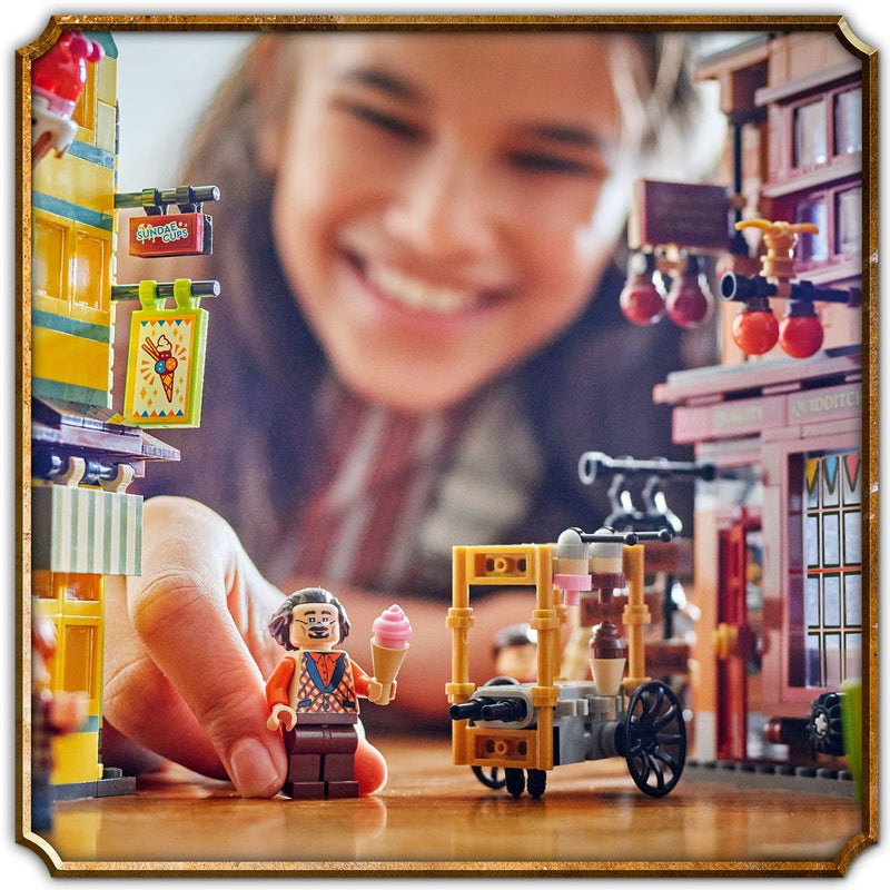 Lego Harry Potter 76452 Quality Quidditch Supplies & Ice Cream Parlour, packaging shot