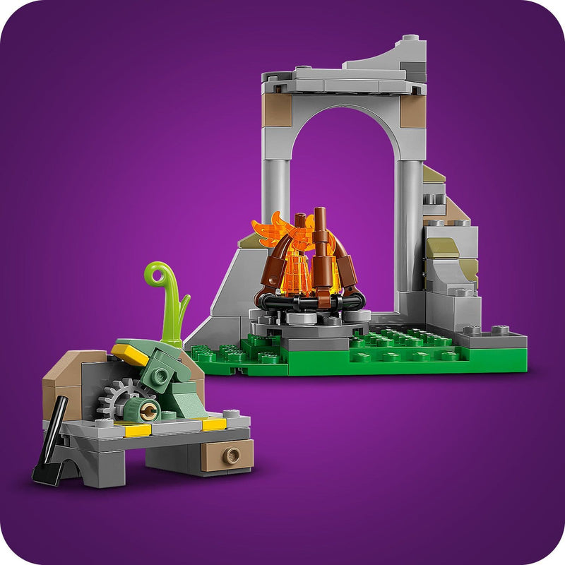 Lego Fortnite 77075 Peely & Sparkplug's Camp Playset for Ages 7 and Up, in display