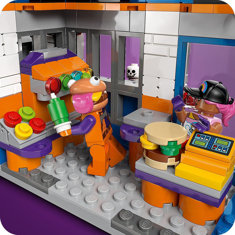 Lego Fortnite 77076 Durrr Burger Restaurant Playset for Ages 10 and Up, rear view