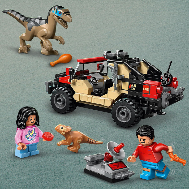 Lego Jurassic World 76972 Raptor Off-Road Escape for Ages 6 and Up, packaging shot